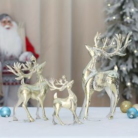 1pc, Wrought Iron Elk Ornament, Very Suitable For Home Decoration, Under The Christmas Tree, Front Desk, Window Display, Desktop