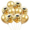 Black Gold Happy Birthday Party Confetti Balloon 30th 40th 50th Birthday Party Decorations Adult Party Ballon Air Globos