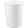 iDesign White Kent Wastebasket Trash Can for Bath, Kitchen, and Home. . 8.25" Diameter x 10" H