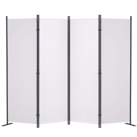 VEVOR Room Divider, 5.6 ft Room Dividers and Folding Privacy Screens (4-panel), Fabric Partition Room Dividers for Office, Bedroom, Dining Room, Study