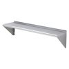 VEVOR 12" x 48" Stainless Steel Shelf, Wall Mounted Floating Shelving with Brackets, 280 lbs Load Capacity Commercial Shelves