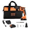 VEVOR Drywall Screw Gun, 20V Max Drywall Screwgun, 4200RPM Brushless Cordless Drywall Gun Kit with 2 Battery Packs, Charger, Belt Clip, and Tool Bag