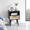 Single draw nightstand - Black