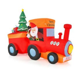 8.6 feet Christmas inflatable train Christmas decorations