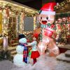 7.9 FT Lighted Christmas Inflatable Decoration, Inflatable Gingerbread Man Outdoor Decoration