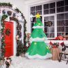 6.9 FT Lighted Christmas Inflatable Decoration, Inflatable Christmas Tree