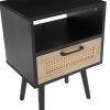 Single draw nightstand - Black