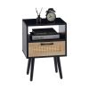 Single draw nightstand - Black