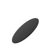 20" Round Tempered Glass Table Top Black Glass 1/4" Thick Round Polished Edge