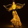 5.2 ft Christmas Pre-Lit Angel with Halo, Christmas Decorations