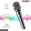 5 CORE Microphone Dynamic Vocal Handheld Mic Cardioid Unidirectional Microfono w On Off Switch + XLR Audio Cable for Singing Karaoke Public Speaking &