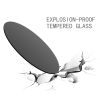 20" Round Tempered Glass Table Top Black Glass 1/4" Thick Round Polished Edge