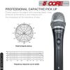 5 CORE Professional Dynamic Vocal Microphone Neodymium Cardioid Unidirectional Handheld Mic for Singing Karaoke Steel Mesh Grille Metal Body With ON O