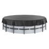 VEVOR 15 Ft Round Pool Cover, Solar Covers for Above Ground Pools, Safety Pool Cover with Drawstring Design, PVC Summer Pool Cover