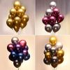 Metal Balloon Wedding Arrangement New House Decoration Birthday party Holiday Opening Ceremony 10 inch Latex Balloon Thickening