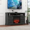 Fireplace TV Stand for TVs up to 65", Entertainment Center with 23" Electric Fireplace