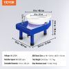 Pottery Wheel, 10in Ceramic Wheel Forming Machine, Foot Pedal ABS Detachable Basin, 60-300RPM Adjustable Speed Manual LCD Panel