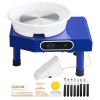 Pottery Wheel, 10in Ceramic Wheel Forming Machine, Foot Pedal ABS Detachable Basin, 60-300RPM Adjustable Speed Manual LCD Panel