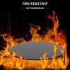 20" Round Tempered Glass Table Top Black Glass 1/4" Thick Round Polished Edge