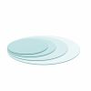 20" Round Tempered Glass Table Top Clear Glass 1/4" Thick Round Polished Edge