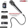 5 CORE Microphone Dynamic Vocal Handheld Mic Cardioid Unidirectional Microfono w On Off Switch + XLR Audio Cable for Singing Karaoke Public Speaking &