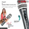 5 CORE Professional Dynamic Vocal Microphone Neodymium Cardioid Unidirectional Handheld Mic for Singing Karaoke Steel Mesh Grille Metal Body With ON O