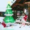 6.9 FT Lighted Christmas Inflatable Decoration, Inflatable Christmas Tree