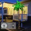 6 feet Hawaiian style artificial palm tree with LED lighting