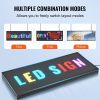 VEVOR Programmable LED Sign, P10 Full Color LED Scrolling Panel, DIY Custom Text Animation Pattern Display Board