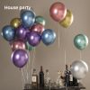 Metal Balloon Wedding Arrangement New House Decoration Birthday party Holiday Opening Ceremony 10 inch Latex Balloon Thickening