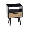 Single draw nightstand - Black