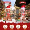 7.9 FT Lighted Christmas Inflatable Decoration, Inflatable Gingerbread Man Outdoor Decoration