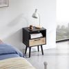 Single draw nightstand - Black