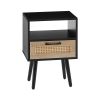 Single draw nightstand - Black