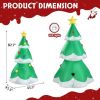 6.9 FT Lighted Christmas Inflatable Decoration, Inflatable Christmas Tree