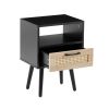 Single draw nightstand - Black