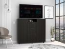 Double Door Cabinet Dresser Quizz, Bedroom, Black