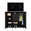 Double Door Cabinet Dresser Quizz, Bedroom, Black