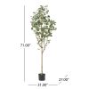 71 Inch Artificial Eucalyptus Tree for Home Decor