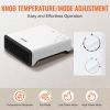 VEVOR Electric Wall Heater 1500W, Small Space Heaters with Knob Adjustment, Tip-Over & Overheat & IPX24 Waterproof Safety Protection