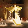 5.2 ft Christmas Pre-Lit Angel with Halo, Christmas Decorations