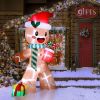 7.9 FT Lighted Christmas Inflatable Decoration, Inflatable Gingerbread Man Outdoor Decoration