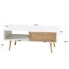 41.34 "rattan Coffee table - White