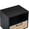 Single draw nightstand - Black