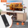 VEVOR Rattan TV Stand, Mid Century Modern TV Stand for 75 inch TV, Boho Rattan TV Cabinet with Build-in Socket and USB Ports