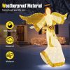 5.2 ft Christmas Pre-Lit Angel with Halo, Christmas Decorations