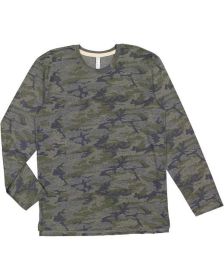 LAT 6918 Men's Fine Jersey Long-Sleeve (Color: VIN CAMO/ NATURL, size: M)