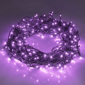 200 LED 66FT Halloween Fairy String Lights, Halloween Decoration Lights with 8 Lighting Modes (Color: purple)