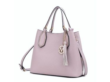 MKF Collection Lana Hobo Shoulder Bag Vegan Leather Women by Mia k (Material: Vegan Leather, Color: Lavender)