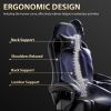 Video Game Chairs for Adults, PU Leather Gaming Chair with Footrest, 360¬∞Swivel Adjustable Lumbar Pillow Gamer Chair